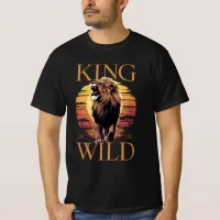 Lion With Words: King of the Wild (b) T-Shirt