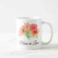 Mom in Law Floral Bouquet Personalized  Mug