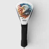 *~* American Flag .. Initials USA Bald Eagle AP16 Golf Head Cover