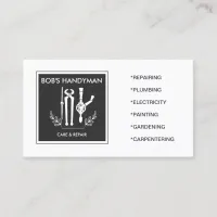 Classy Handy Tools Handyman Business Card