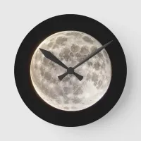 Full Moon Round Clock