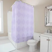 Geometric Diamond Purple And Lilac Shower Curtain