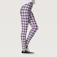 Purple Plaid Leggings