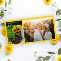 Rustic Sunflowers and Cowboy Boots Western Wedding Save The Date