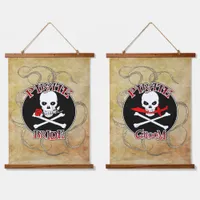 Pirate Bride & Groom Set Hanging Tapestry