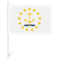 Rhode Island State Car Flag