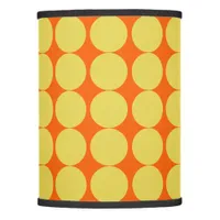 Stylish Geometric Circles Pattern Orange Yellow Lamp Shade