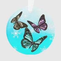 Butterfly Personal Message Christmas Keepsake Ornament