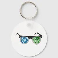 Book Nerd Glasses Keychain