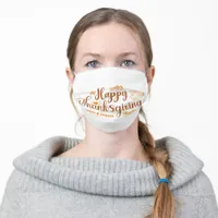 Happy Thanksgiving Adult Cloth Face Mask