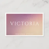 Bold Typography On Chic Ombre Background Business Card