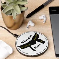 Martial Arts 1st Degree Black Belt Rank Wireless Charger