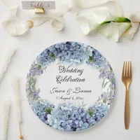 Forget-Me-Not Flowers Watercolor Elegant   Paper Plates