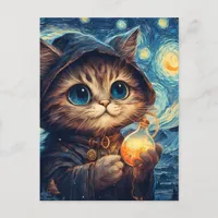 A Magical Cat Postcard