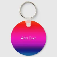 Spectrum of Horizontal Colors - 4 Keychain