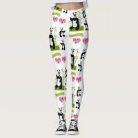 Patterned Panda-monium Panda Bear Cartoon Leggings