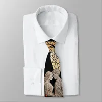 Wedding Couple & Tree of Life Wine Tote Neck Tie