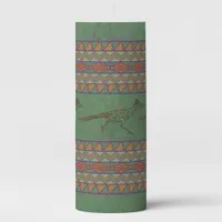 Southwest Roadrunner Sagebrush Green Pillar Candle