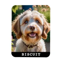 Your Pet Dog Cat Personalized Name Photo Magnet