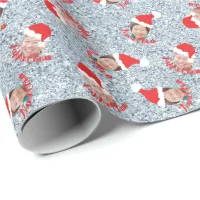 Santa Hats Custom Photo Wrapping Paper