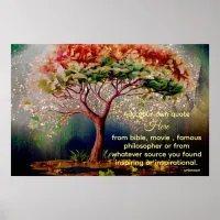 *~* Glitter Tree Unique Ethereal DIY Quote AP81 Poster