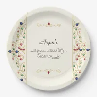 Modern Annaprashan First Rice Ceremony Paper Plates