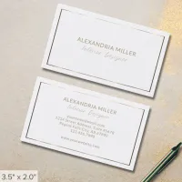 Simple Elegant Faux Gold Business Card