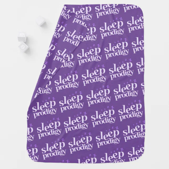 Cute Sleep Prodigy Word Art Baby Blanket