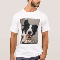 Custom Photo Dogs and Name Personalized Men T-Shirt