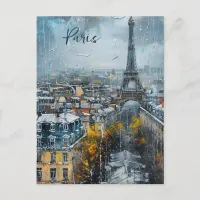 the Paris Skyline Postcard