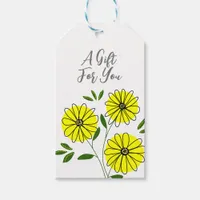 Trendy Modern Floral botanical Gift Tags