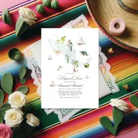 Mexico Destination Wedding Rehearsal Dinner Invitation