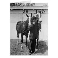 MELVIN C. HAZEN AND HIS HORSES