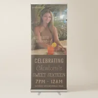 Photo Magazine Cover Sweet Sixteen Welcome Retractable Banner