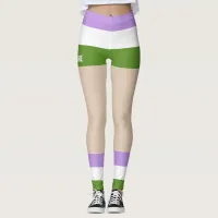 Genderqueer Pride Faux Shorts & Legs  Leggings