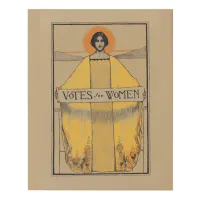 Votes for Women Vintage Women's Suffrage Faux Canvas Print