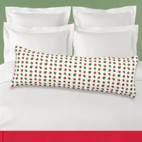 Colorful Fresh Fruit Strawberries Monogrammed Body Pillow