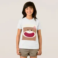 Sock Monkey Smile(Girl)  Tri-Blend Shirt