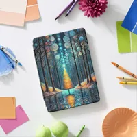 Iridescent Holiday Dream 🎄 Glowing Christmas Tree iPad Air Cover