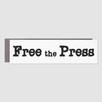 Free the Press, Support Journalists Car Magnet