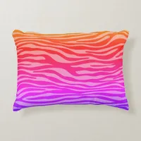 Zebra Print Accent Pillow