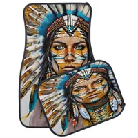 Vivid Native Indian Culture Showcase Car Floor Mat