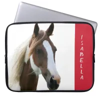 Your Horse Custom Pet Photo Portrait Laptop Sleeve