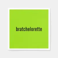 Bratchelorette Green Girl Summer Bachelorette  Napkins