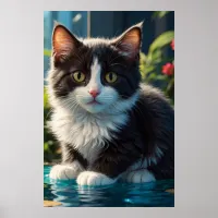 *~* Wet AP68 2:3 Cat Feline Kitten Kitty Sweet Poster