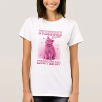 Everyone Sucks Except My Cat Pink Cute Kitty T-Shirt