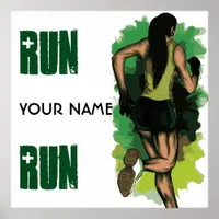 Run Lola Run - Customizable Running Inspritation Poster