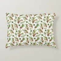 Pretty Pine Cones and Cuttings Botanical Accent Pillow
