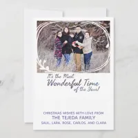 Winter Watercolor Text Christmas Card