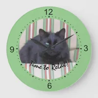 Clock - Pet Image Time to Relax